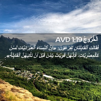 Picture 02 - اَلْخُرُوجُ 1:19 AVD - فَقَالَتِ ٱلْقَابِلَتَانِ - Bible Verse Picture