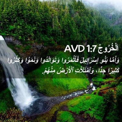 Picture 02 - اَلْخُرُوجُ 1:7 AVD - وَأَمَّا بَنُو - Bible Verse Picture