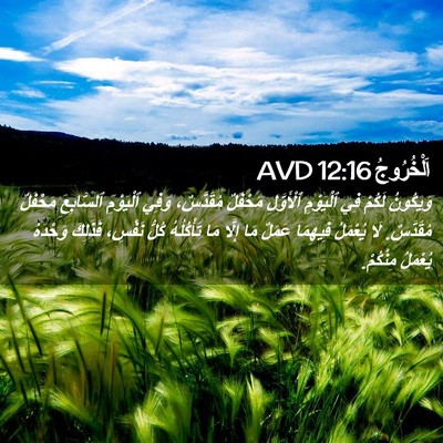 Picture 02 - اَلْخُرُوجُ 12:16 AVD - وَيَكُونُ لَكُمْ فِي - Bible Verse Picture