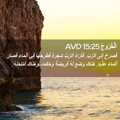 Picture 02 - اَلْخُرُوجُ 15:25 AVD - فَصَرَخَ إِلَى ٱلرَّبِّ. - Bible Verse Picture