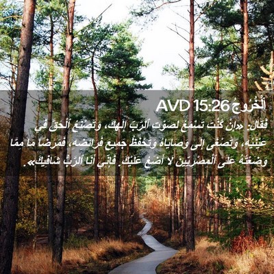 Picture 02 - اَلْخُرُوجُ 15:26 AVD - فَقَالَ: «إِنْ كُنْتَ - Bible Verse Picture