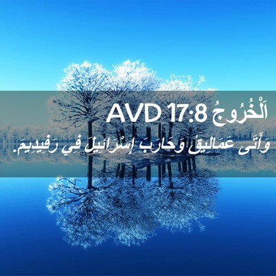 Picture 02 - اَلْخُرُوجُ 17:8 AVD - وَأَتَى عَمَالِيقُ - Bible Verse Picture