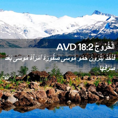 Picture 02 - اَلْخُرُوجُ 18:2 AVD - فَأَخَذَ يَثْرُونُ حَمُو - Bible Verse Picture