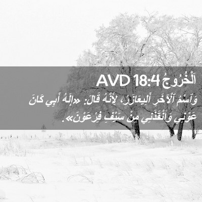 Picture 02 - اَلْخُرُوجُ 18:4 AVD - وَٱسْمُ ٱلْآخَرِ - Bible Verse Picture