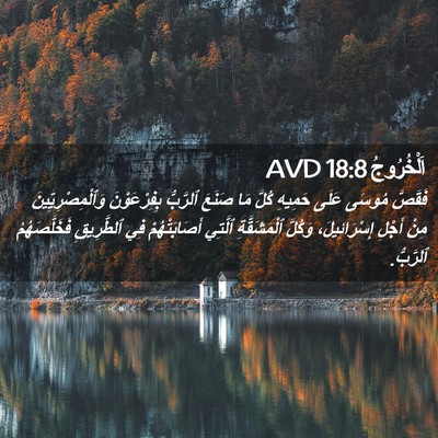 Picture 02 - اَلْخُرُوجُ 18:8 AVD - فَقَصَّ مُوسَى عَلَى - Bible Verse Picture