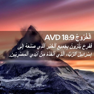 Picture 02 - اَلْخُرُوجُ 18:9 AVD - فَفَرِحَ يَثْرُونُ - Bible Verse Picture