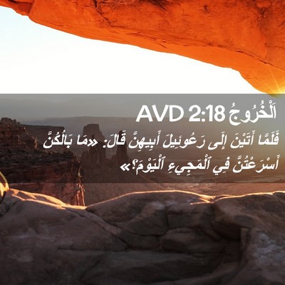 Picture 02 - اَلْخُرُوجُ 2:18 AVD - فَلَمَّا أَتَيْنَ إِلَى - Bible Verse Picture