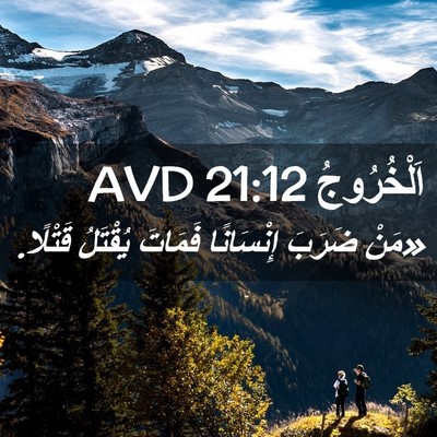 Picture 02 - اَلْخُرُوجُ 21:12 AVD - «مَنْ ضَرَبَ إِنْسَانًا - Bible Verse Picture
