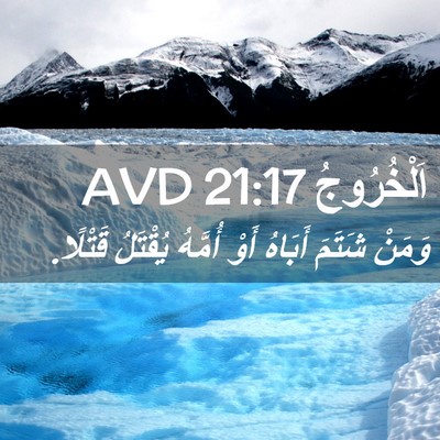 Picture 02 - اَلْخُرُوجُ 21:17 AVD - وَمَنْ شَتَمَ أَبَاهُ أَوْ - Bible Verse Picture