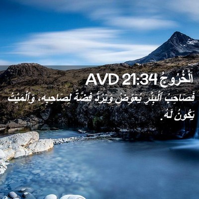 Picture 02 - اَلْخُرُوجُ 21:34 AVD - فَصَاحِبُ ٱلْبِئْرِ - Bible Verse Picture