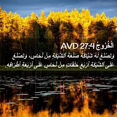 Picture 02 - اَلْخُرُوجُ 27:4 AVD - وَتَصْنَعُ لَهُ - Bible Verse Picture