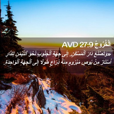 Picture 02 - اَلْخُرُوجُ 27:9 AVD - «وَتَصْنَعُ دَارَ - Bible Verse Picture