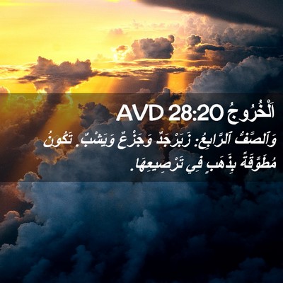 Picture 02 - اَلْخُرُوجُ 28:20 AVD - وَٱلصَّفُّ ٱلرَّابِعُ: - Bible Verse Picture