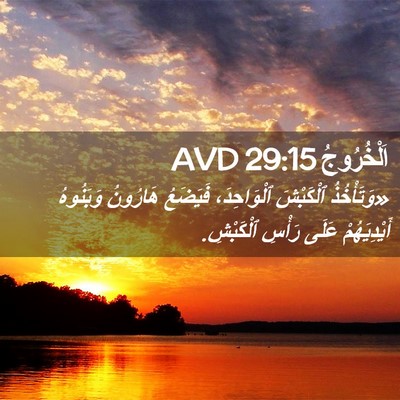 Picture 02 - اَلْخُرُوجُ 29:15 AVD - «وَتَأْخُذُ ٱلْكَبْشَ - Bible Verse Picture