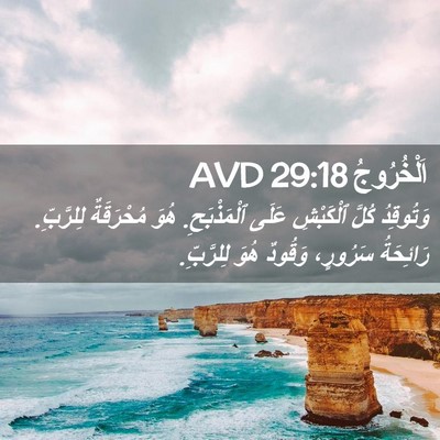 Picture 02 - اَلْخُرُوجُ 29:18 AVD - وَتُوقِدُ كُلَّ ٱلْكَبْشِ - Bible Verse Picture