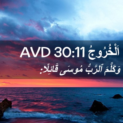 Picture 02 - اَلْخُرُوجُ 30:11 AVD - وَكَلَّمَ ٱلرَّبُّ مُوسَى - Bible Verse Picture