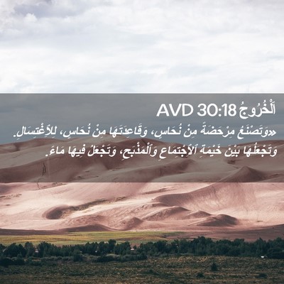 Picture 02 - اَلْخُرُوجُ 30:18 AVD - «وَتَصْنَعُ مِرْحَضَةً - Bible Verse Picture