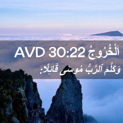 Picture 02 - اَلْخُرُوجُ 30:22 AVD - وَكَلَّمَ ٱلرَّبُّ مُوسَى - Bible Verse Picture