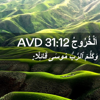 Picture 02 - اَلْخُرُوجُ 31:12 AVD - وَكَلَّمَ ٱلرَّبُّ مُوسَى - Bible Verse Picture