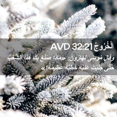 Picture 02 - اَلْخُرُوجُ 32:21 AVD - وَقَالَ مُوسَى لِهَارُونَ: - Bible Verse Picture