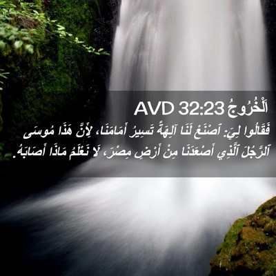Picture 02 - اَلْخُرُوجُ 32:23 AVD - فَقَالُوا لِيَ: ٱصْنَعْ - Bible Verse Picture