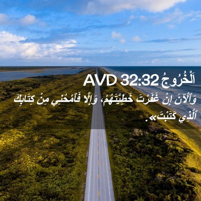 Picture 02 - اَلْخُرُوجُ 32:32 AVD - وَٱلْآنَ إِنْ غَفَرْتَ - Bible Verse Picture