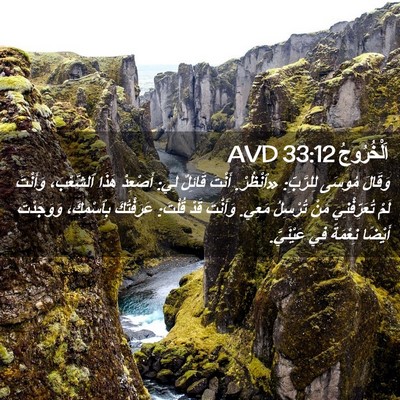 Picture 02 - اَلْخُرُوجُ 33:12 AVD - وَقَالَ مُوسَى لِلرَّبِّ: - Bible Verse Picture