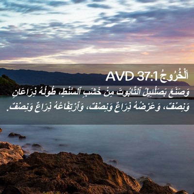 Picture 02 - اَلْخُرُوجُ 37:1 AVD - وَصَنَعَ بَصَلْئِيلُ - Bible Verse Picture