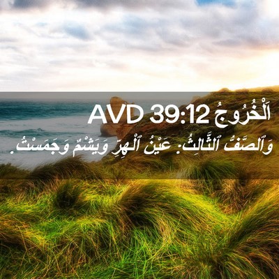 Picture 02 - اَلْخُرُوجُ 39:12 AVD - وَٱلصَّفُّ ٱلثَّالِثُ: - Bible Verse Picture