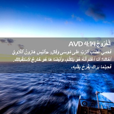 Picture 02 - اَلْخُرُوجُ 4:14 AVD - فَحَمِيَ غَضَبُ ٱلرَّبِّ - Bible Verse Picture