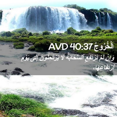Picture 02 - اَلْخُرُوجُ 40:37 AVD - وَإِنْ لَمْ تَرْتَفِعِ - Bible Verse Picture