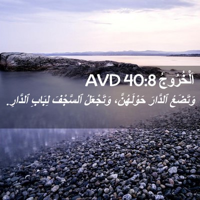 Picture 02 - اَلْخُرُوجُ 40:8 AVD - وَتَضَعُ ٱلدَّارَ - Bible Verse Picture