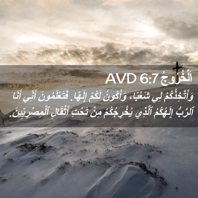 Picture 02 - اَلْخُرُوجُ 6:7 AVD - وَأَتَّخِذُكُمْ لِي - Bible Verse Picture