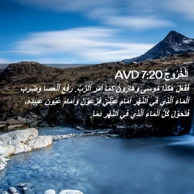 Picture 02 - اَلْخُرُوجُ 7:20 AVD - فَفَعَلَ هَكَذَا مُوسَى - Bible Verse Picture