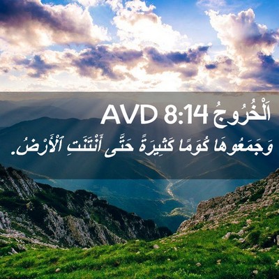 Picture 02 - اَلْخُرُوجُ 8:14 AVD - وَجَمَعُوهَا كُوَمًا - Bible Verse Picture