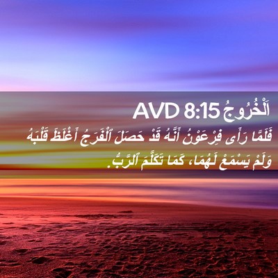Picture 02 - اَلْخُرُوجُ 8:15 AVD - فَلَمَّا رَأَى فِرْعَوْنُ - Bible Verse Picture