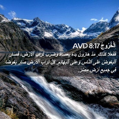 Picture 02 - اَلْخُرُوجُ 8:17 AVD - فَفَعَلَا كَذَلِكَ. مَدَّ - Bible Verse Picture