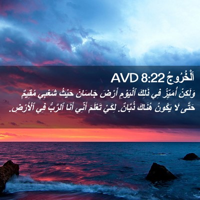 Picture 02 - اَلْخُرُوجُ 8:22 AVD - وَلَكِنْ أُمَيِّزُ فِي - Bible Verse Picture