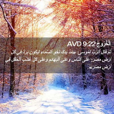 Picture 02 - اَلْخُرُوجُ 9:22 AVD - ثُمَّ قَالَ ٱلرَّبُّ - Bible Verse Picture