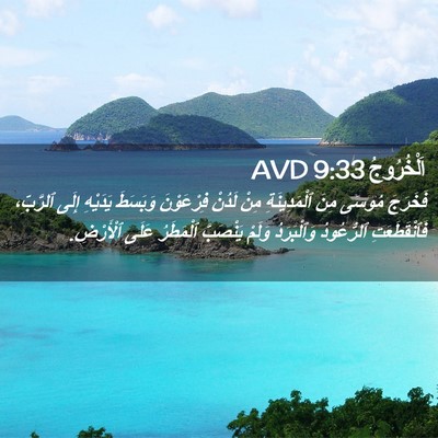Picture 02 - اَلْخُرُوجُ 9:33 AVD - فَخَرَجَ مُوسَى مِنَ - Bible Verse Picture