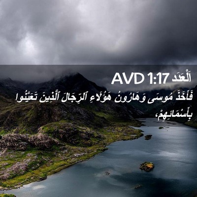 Picture 02 - اَلْعَدَد 1:17 AVD - فَأَخَذَ مُوسَى - Bible Verse Picture