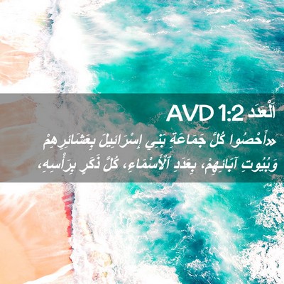 Picture 02 - اَلْعَدَد 1:2 AVD - «أَحْصُوا كُلَّ جَمَاعَةِ - Bible Verse Picture