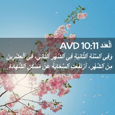Picture 02 - اَلْعَدَد 10:11 AVD - وَفِي ٱلسَّنَةِ - Bible Verse Picture