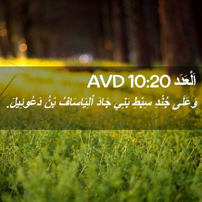 Picture 02 - اَلْعَدَد 10:20 AVD - وَعَلَى جُنْدِ سِبْطِ - Bible Verse Picture