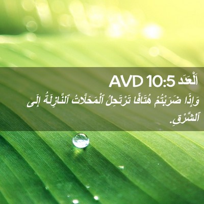 Picture 02 - اَلْعَدَد 10:5 AVD - وَإِذَا ضَرَبْتُمْ - Bible Verse Picture