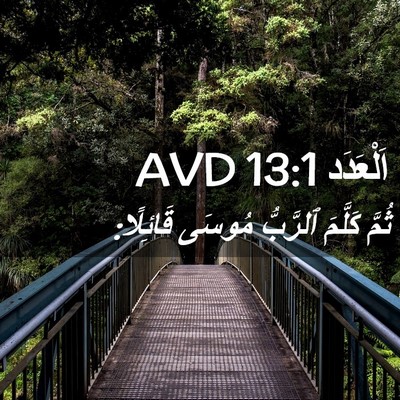 Picture 02 - اَلْعَدَد 13:1 AVD - ثُمَّ كَلَّمَ ٱلرَّبُّ - Bible Verse Picture