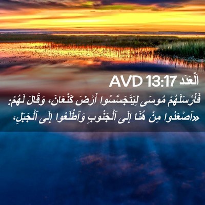 Picture 02 - اَلْعَدَد 13:17 AVD - فَأَرْسَلَهُمْ مُوسَى - Bible Verse Picture