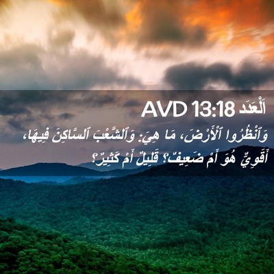 Picture 02 - اَلْعَدَد 13:18 AVD - وَٱنْظُرُوا ٱلْأَرْضَ، - Bible Verse Picture