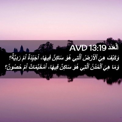 Picture 02 - اَلْعَدَد 13:19 AVD - وَكَيْفَ هِيَ ٱلْأَرْضُ - Bible Verse Picture
