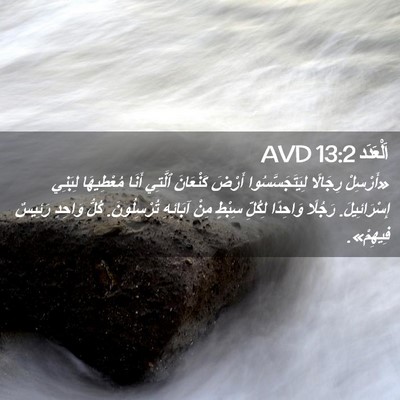 Picture 02 - اَلْعَدَد 13:2 AVD - «أَرْسِلْ رِجَالًا - Bible Verse Picture